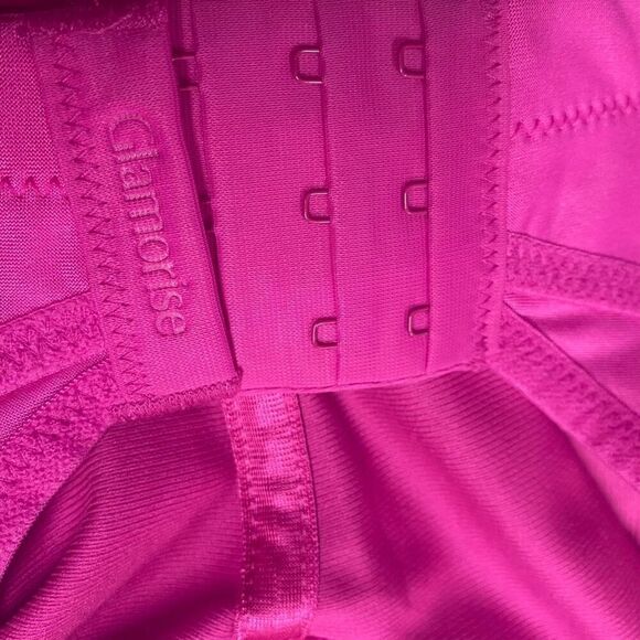 GLAMORISE Sport Bra Hot Pink Size 36D New Without Tags - Picture 7 of 9